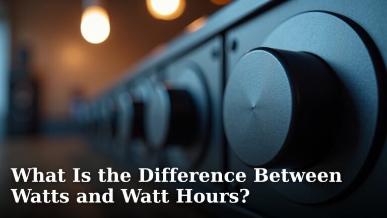 What Is the Difference Between Watts and Watt Hours?