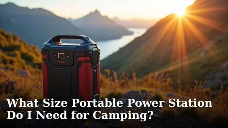 What Size Portable Power Station Do I Need for Camping?