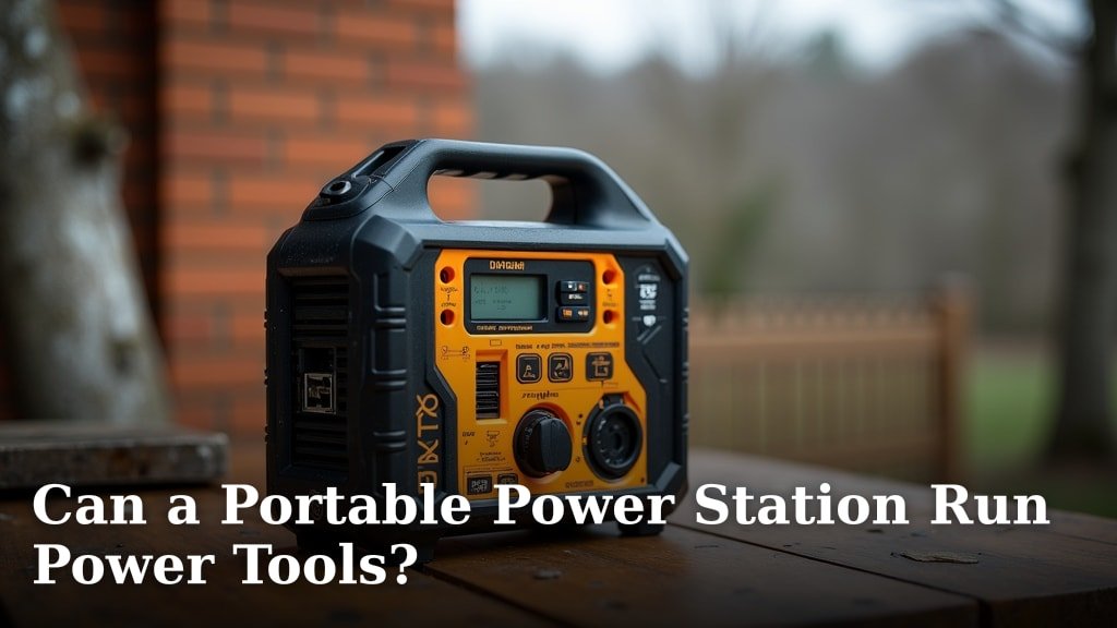 Can a Portable Power Station Run Power Tools?