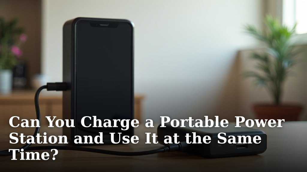 Can You Charge a Portable Power Station and Use It at the Same Time?