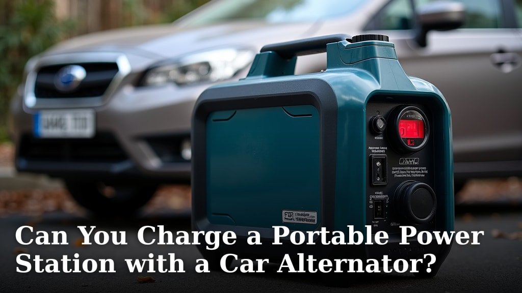 Can You Charge a Portable Power Station with a Car Alternator?