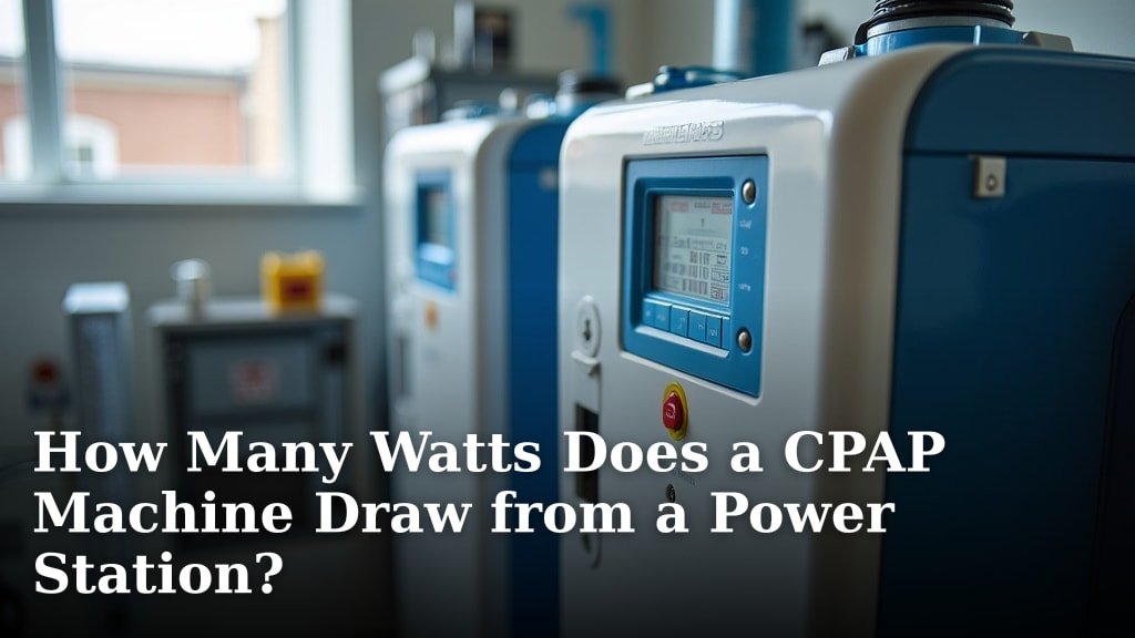 How Many Watts Does a CPAP Machine Draw from a Power Station?