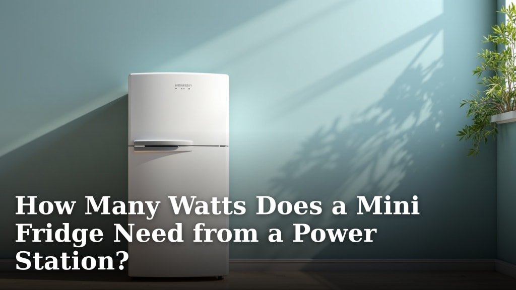 How Many Watts Does a Mini Fridge Need from a Power Station?