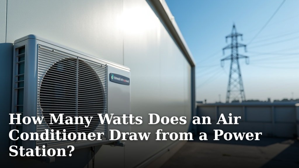 How Many Watts Does an Air Conditioner Draw from a Power Station?