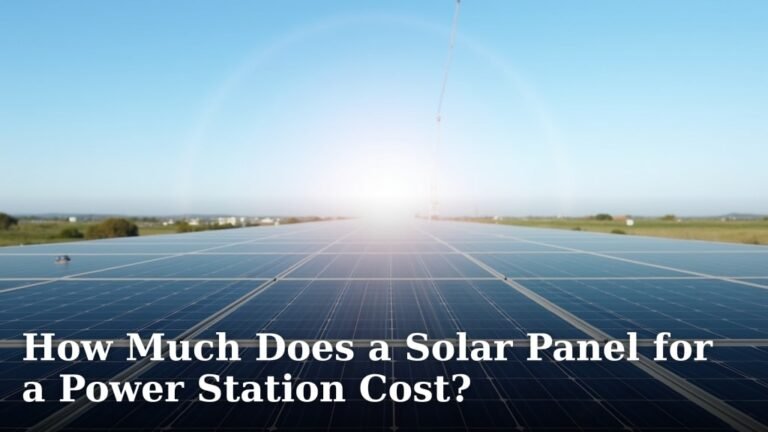 How Much Does a Solar Panel for a Power Station Cost?