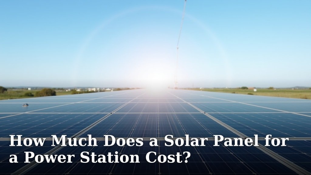 How Much Does a Solar Panel for a Power Station Cost?