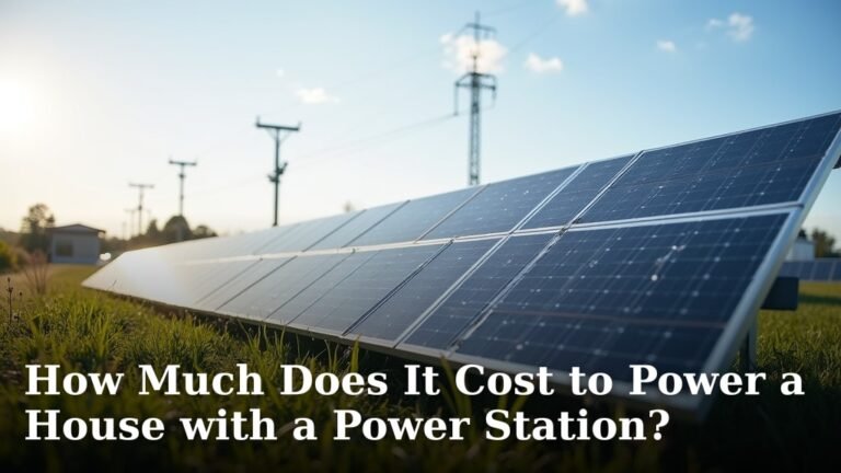 How Much Does It Cost to Power a House with a Power Station?