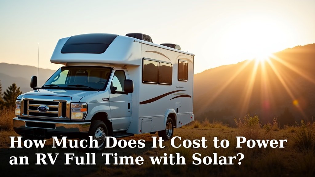 How Much Does It Cost to Power an RV Full Time with Solar?