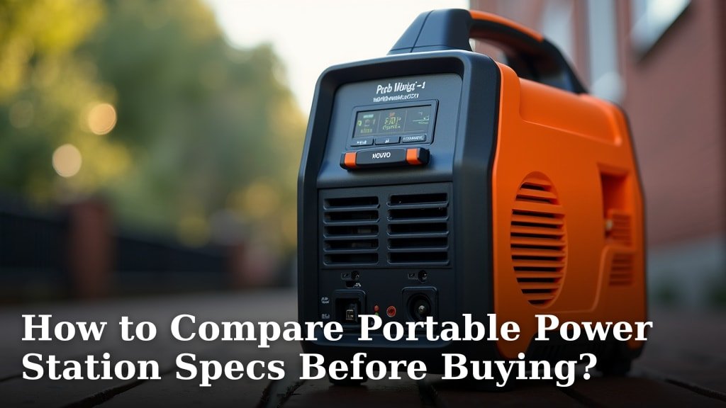 How to Compare Portable Power Station Specs Before Buying?