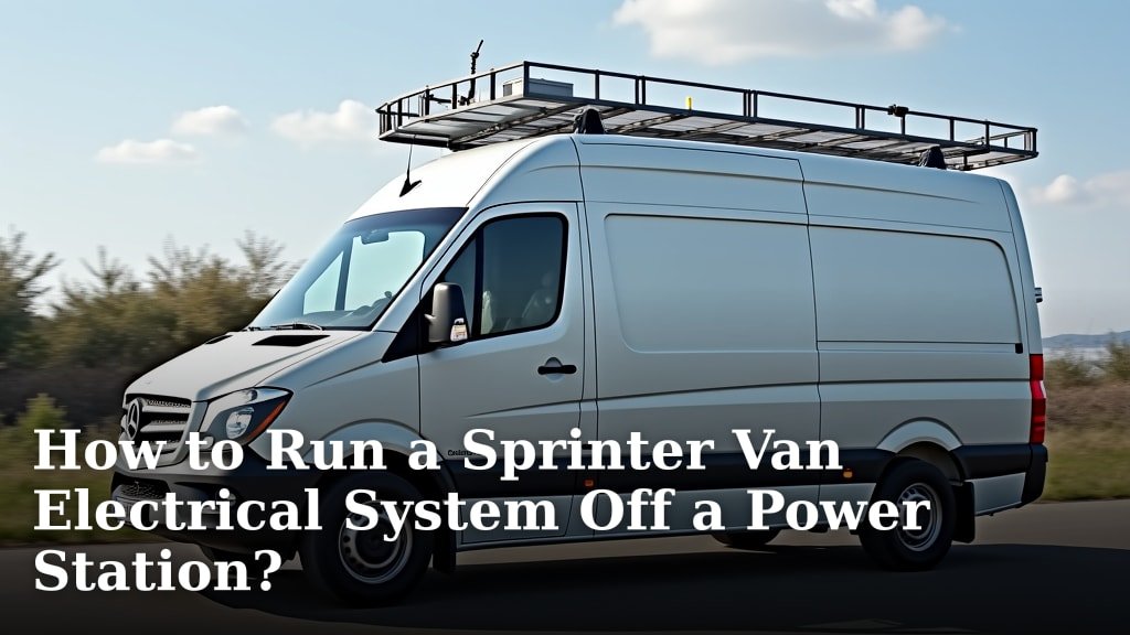 How to Run a Sprinter Van Electrical System Off a Power Station?