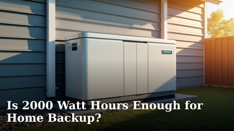 Is 2000 Watt Hours Enough for Home Backup?