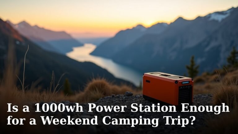 Is a 1000wh Power Station Enough for a Weekend Camping Trip?