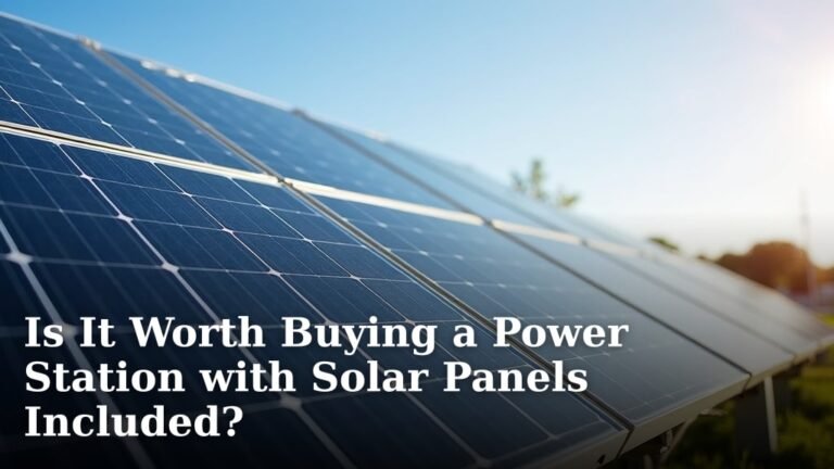 Is It Worth Buying a Power Station with Solar Panels Included?