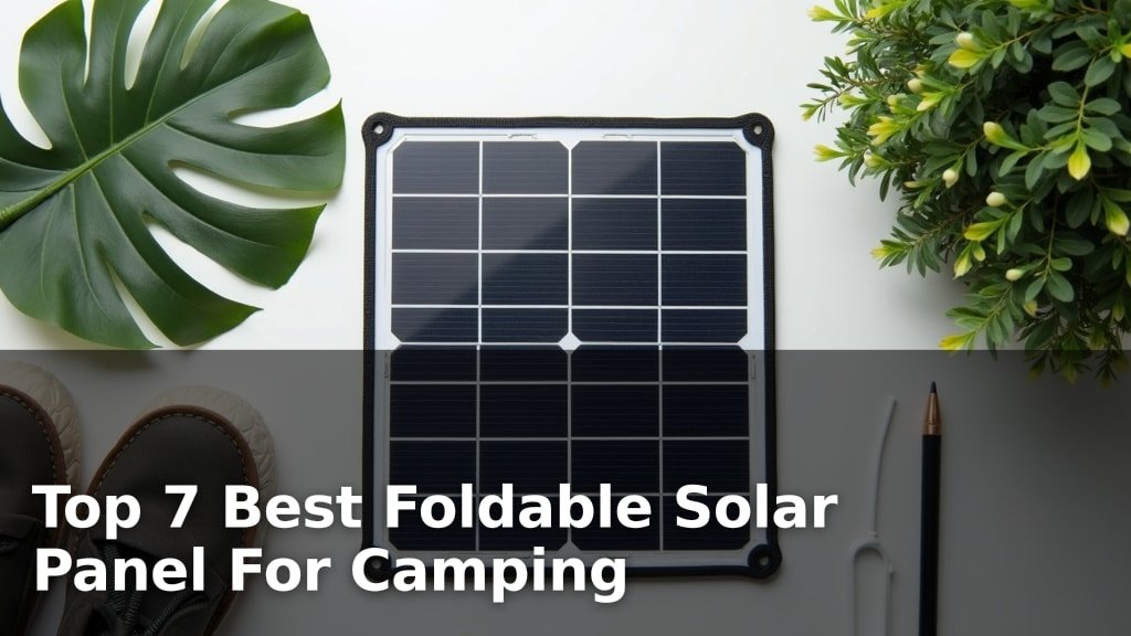 Best Foldable Solar Panel For Camping