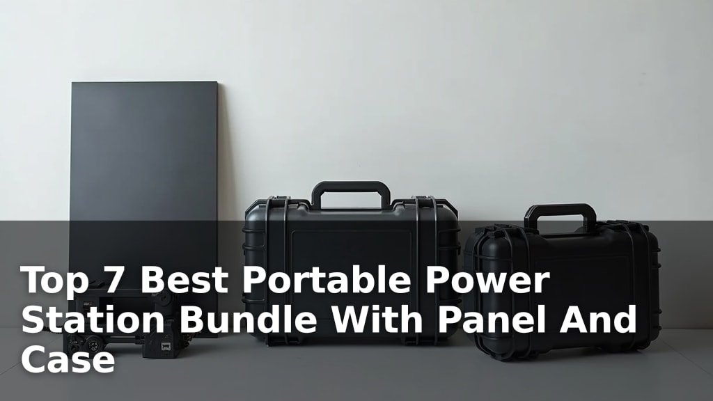 Best Portable Power Station Bundle With Panel And Case