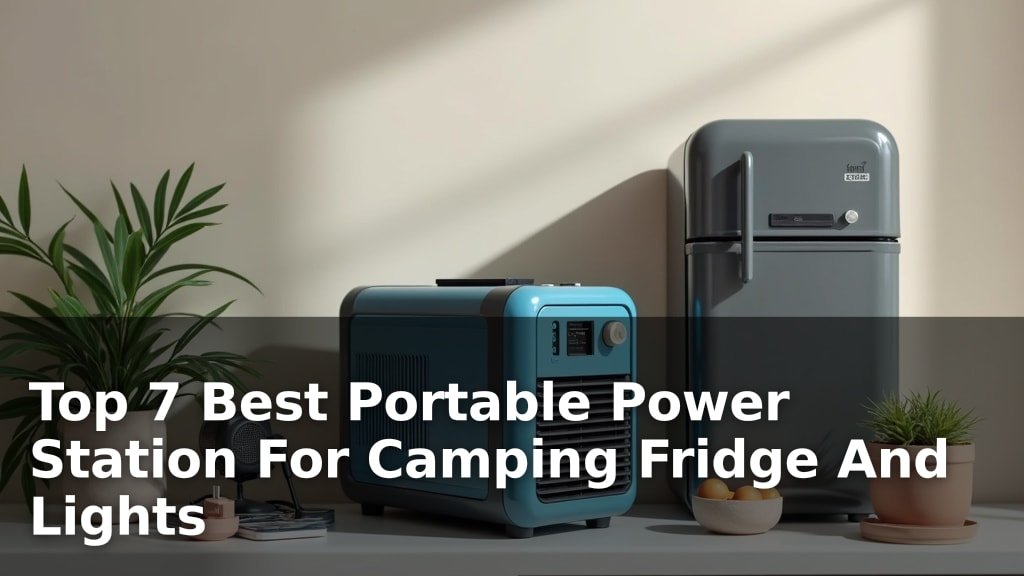 Top 7 Best Portable Power Station For Camping Fridge And Lights