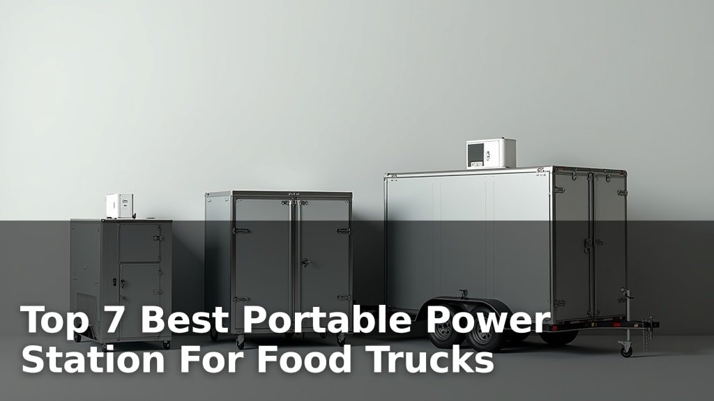 Best Portable Power Station For Food Trucks