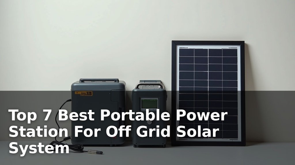 Top 7 Best Portable Power Station For Off Grid Solar System