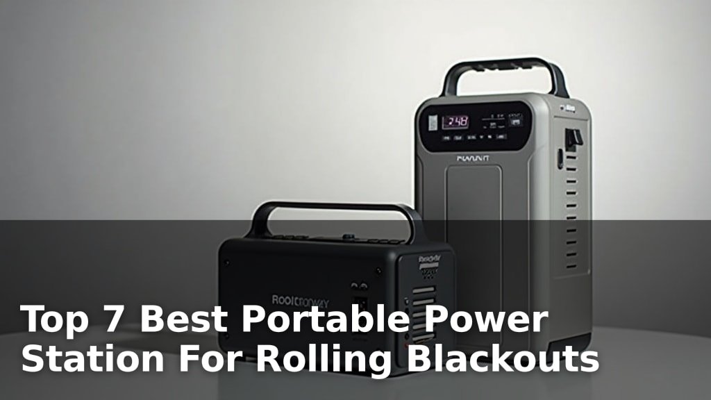 Top 7 Best Portable Power Station For Rolling Blackouts