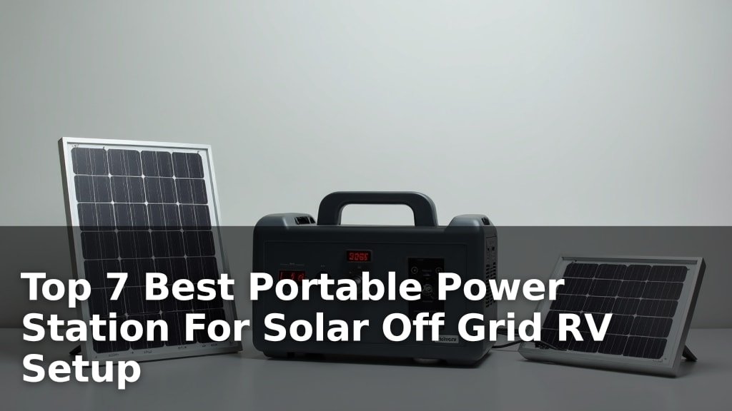 Best Portable Power Station For Solar Off Grid RV Setup