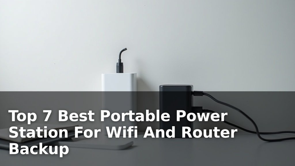 Top 7 Best Portable Power Station For Wifi And Router Backup