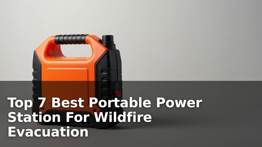 Best Portable Power Station For Wildfire Evacuation