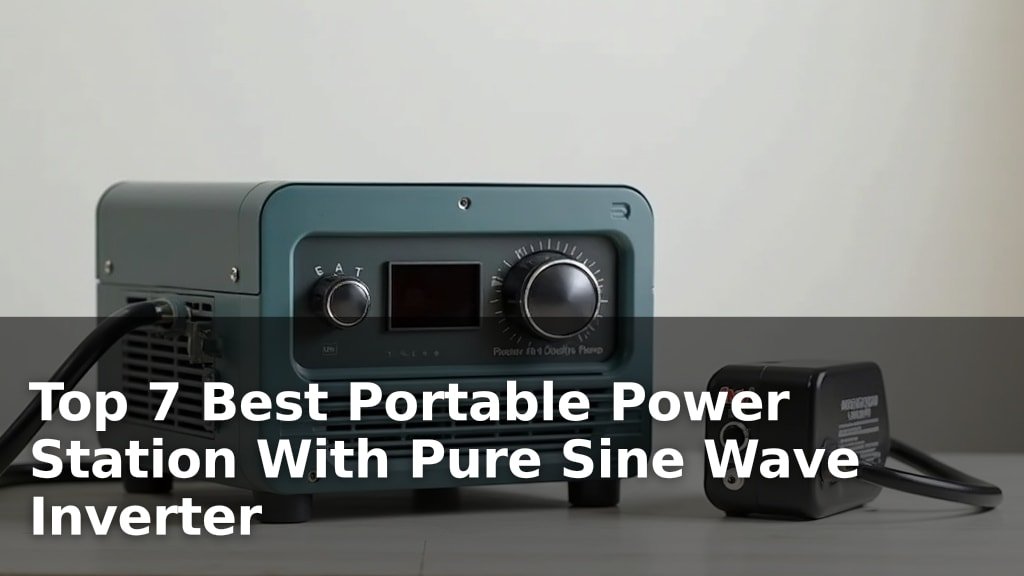 Best Portable Power Station With Pure Sine Wave Inverter