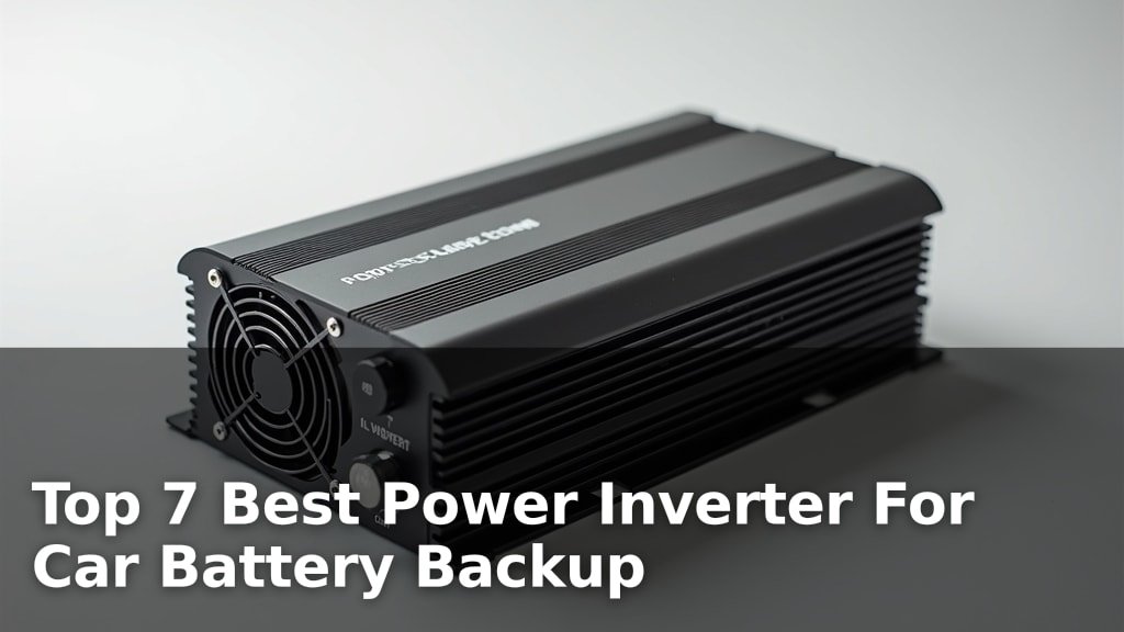 Top 7 Best Power Inverter For Car Battery Backup