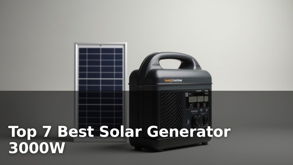 Top 7 Best Solar Generator 3000W