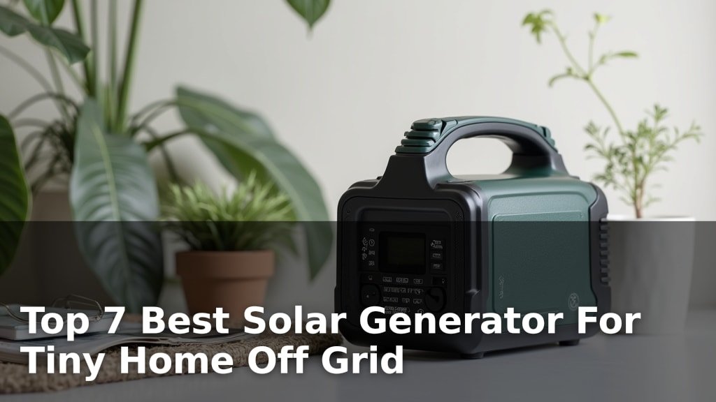 Top 7 Best Solar Generator For Tiny Home Off Grid