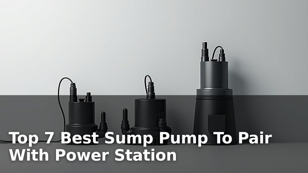 Best Sump Pump To Pair With Power Station