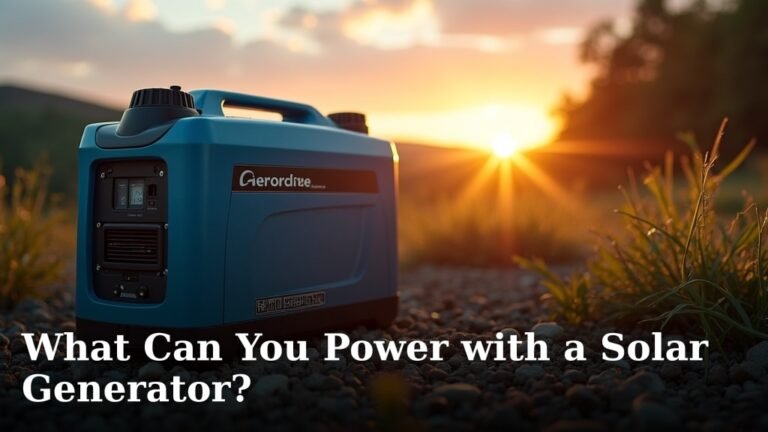 What Can You Power with a Solar Generator?