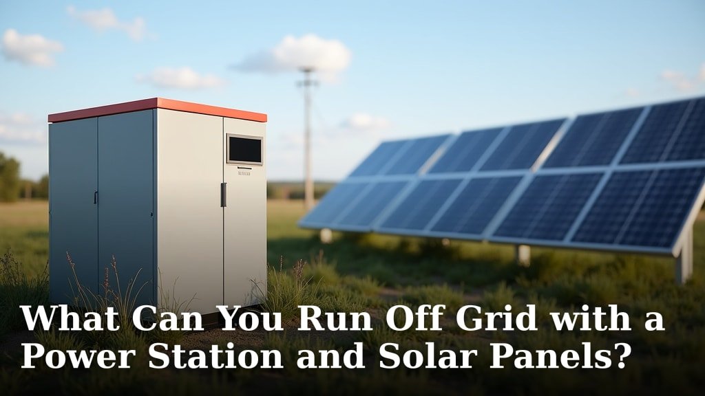 What Can You Run Off Grid with a Power Station and Solar Panels?
