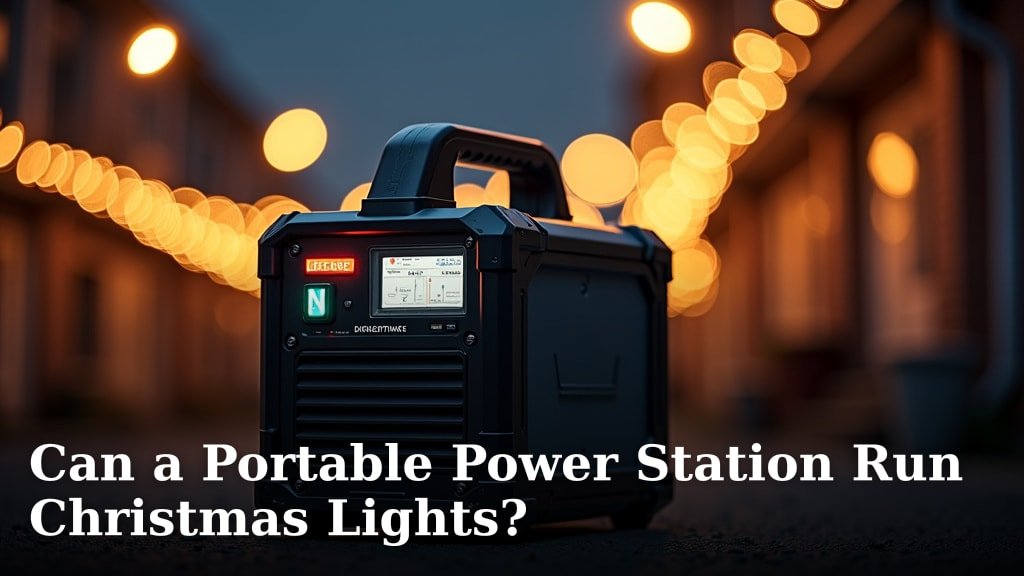 Can a Portable Power Station Run Christmas Lights?
