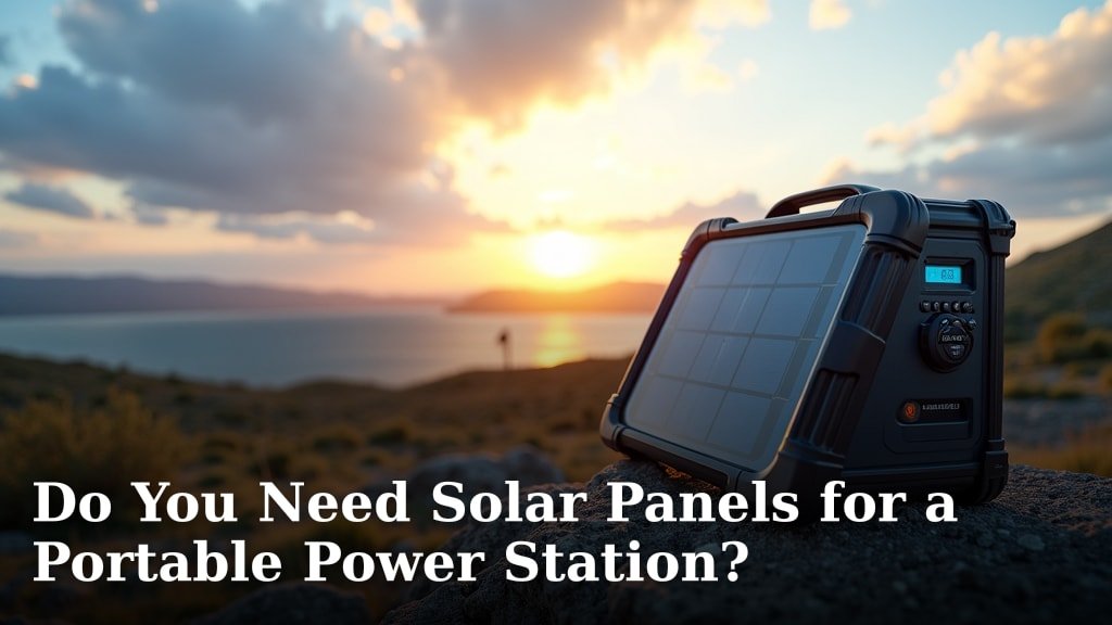 Do You Need Solar Panels for a Portable Power Station?