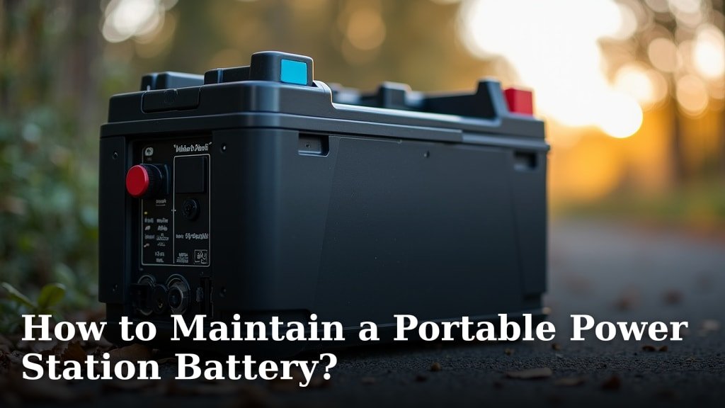 How to Maintain a Portable Power Station Battery?