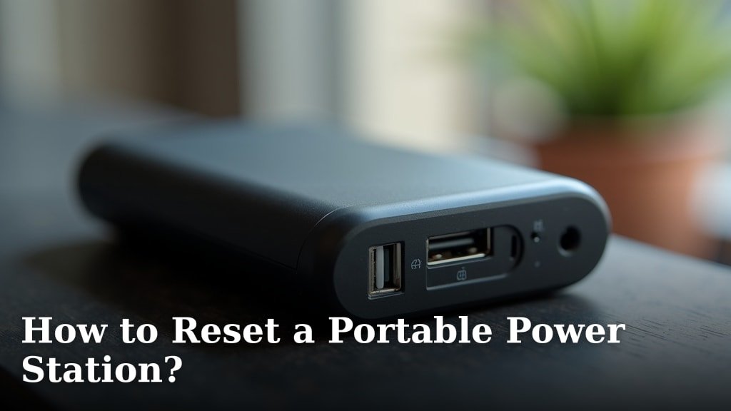 How to Reset a Portable Power Station?