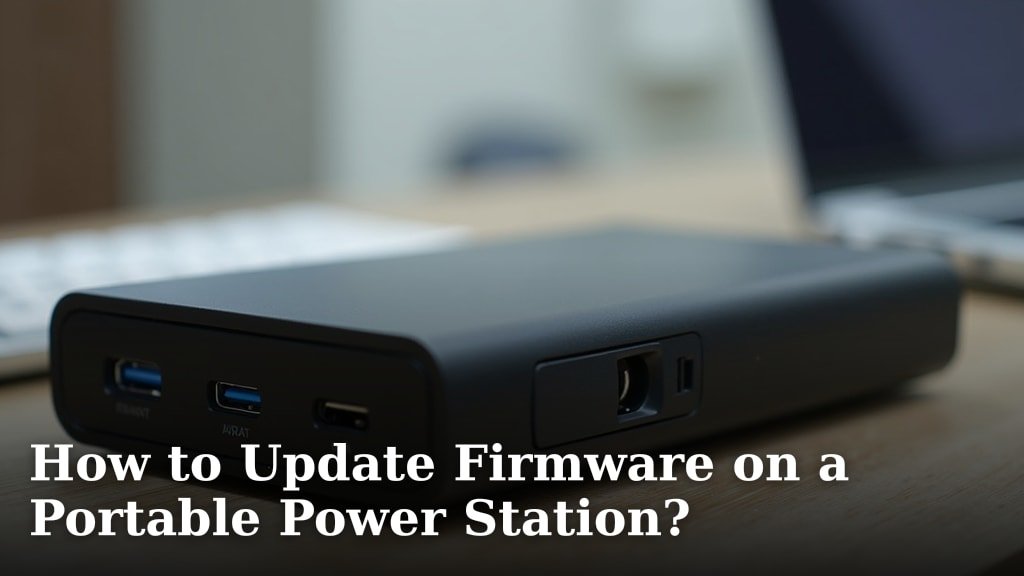 How to Update Firmware on a Portable Power Station?