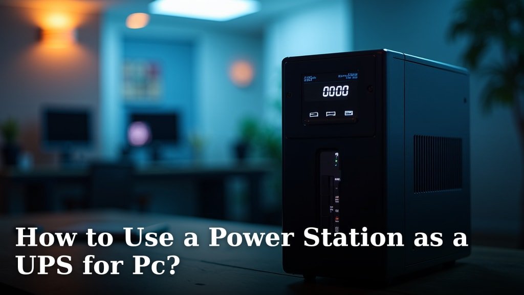 How to Use a Power Station as a UPS for Pc?