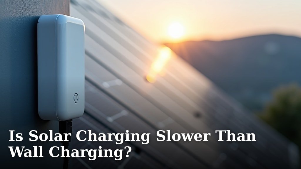 Is Solar Charging Slower Than Wall Charging?