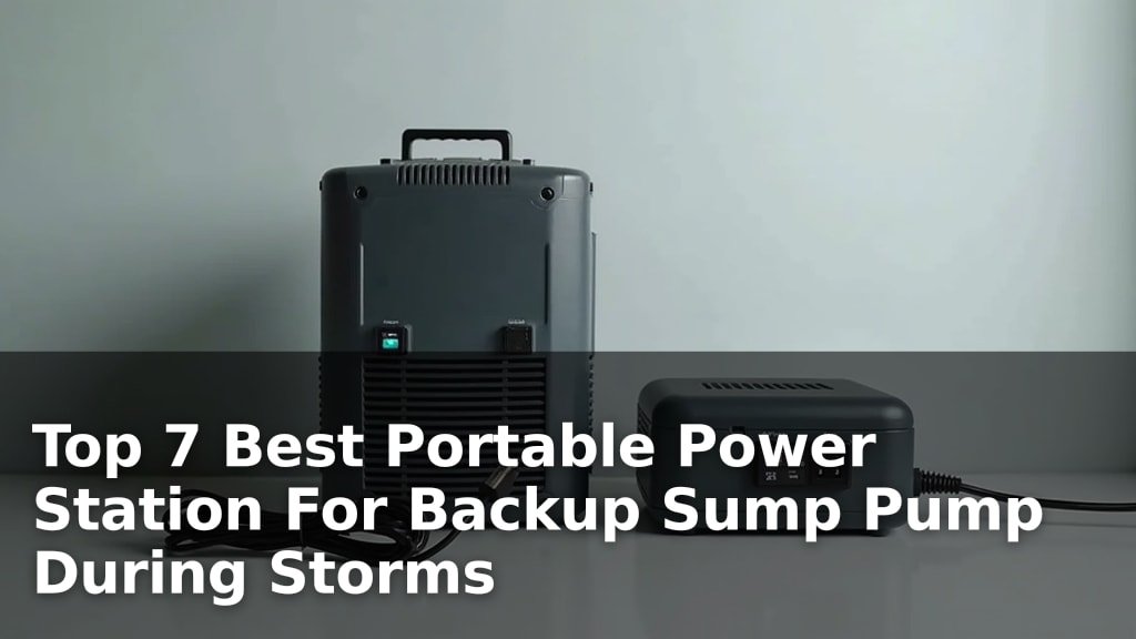 Best Portable Power Station For Backup Sump Pump During Storms