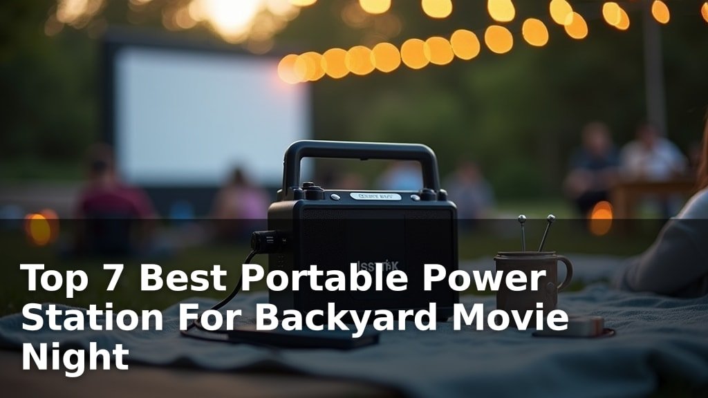 Best Portable Power Station For Backyard Movie Night