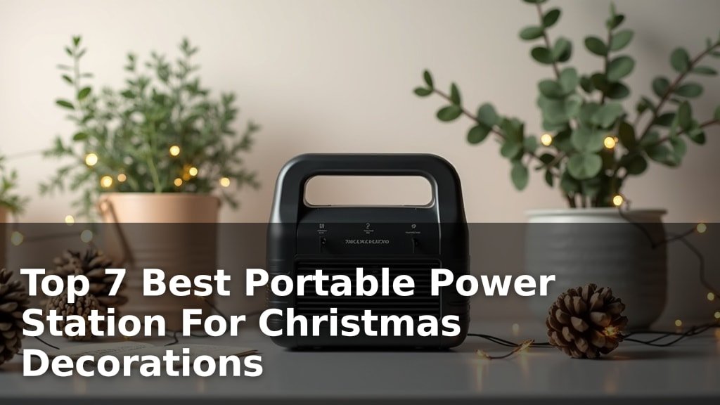 Best Portable Power Station For Christmas Decorations