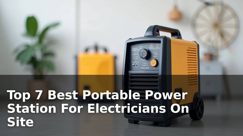 Best Portable Power Station For Electricians On Site