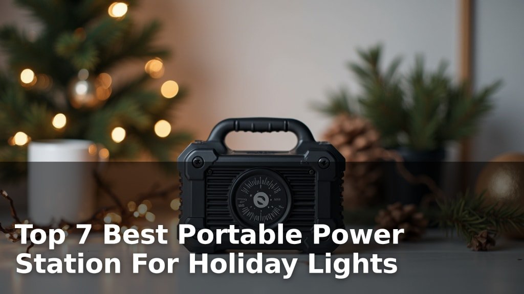 Best Portable Power Station For Holiday Lights