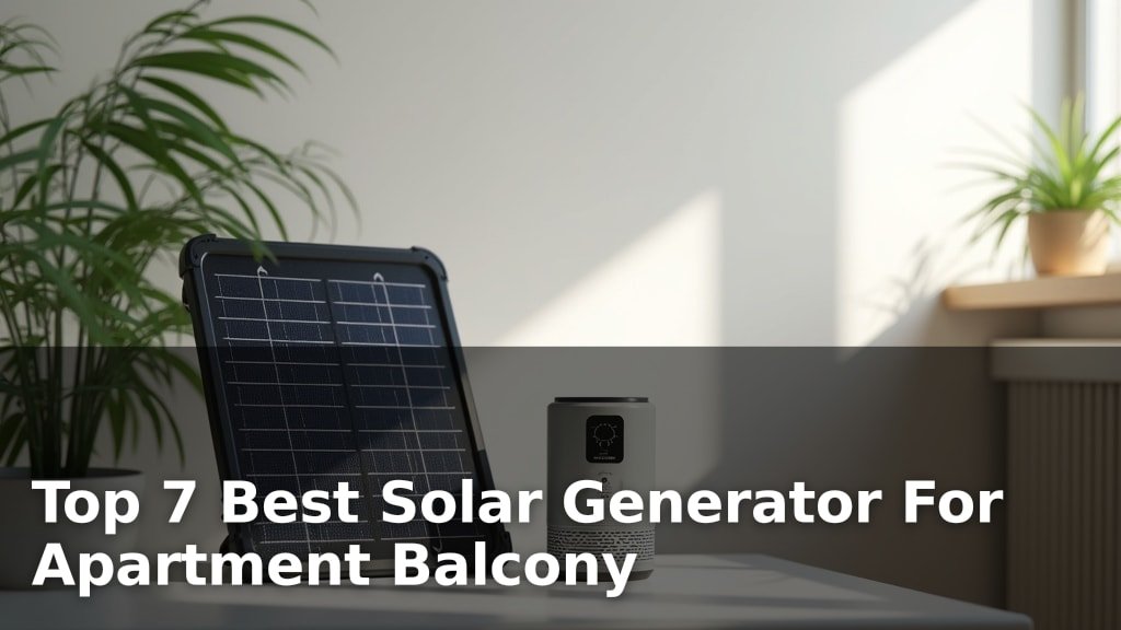 Best Solar Generator For Apartment Balcony