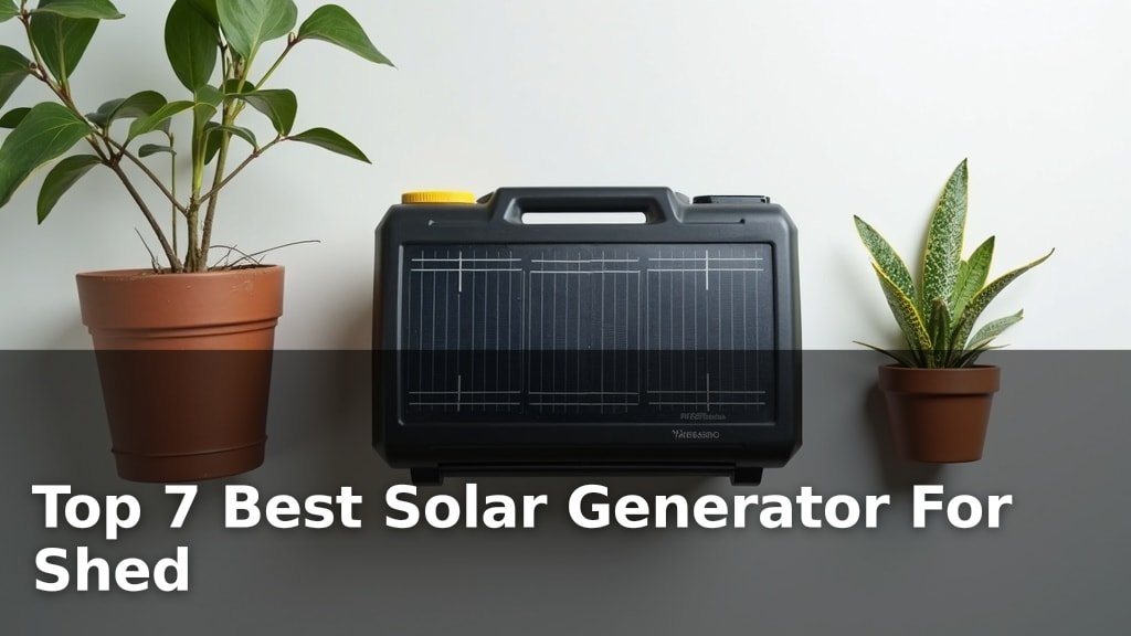 Best Solar Generator For Shed