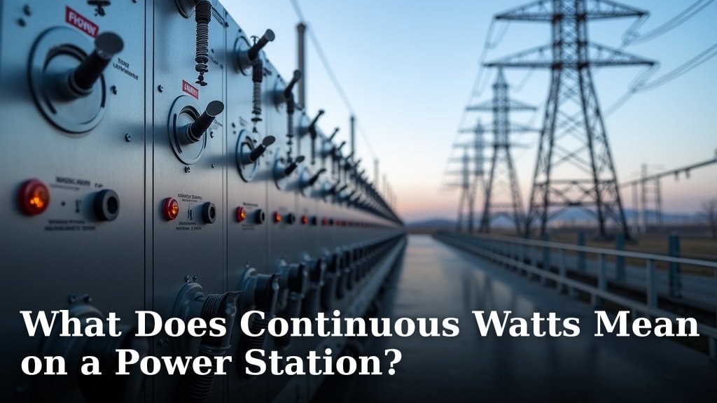 What Does Continuous Watts Mean on a Power Station?