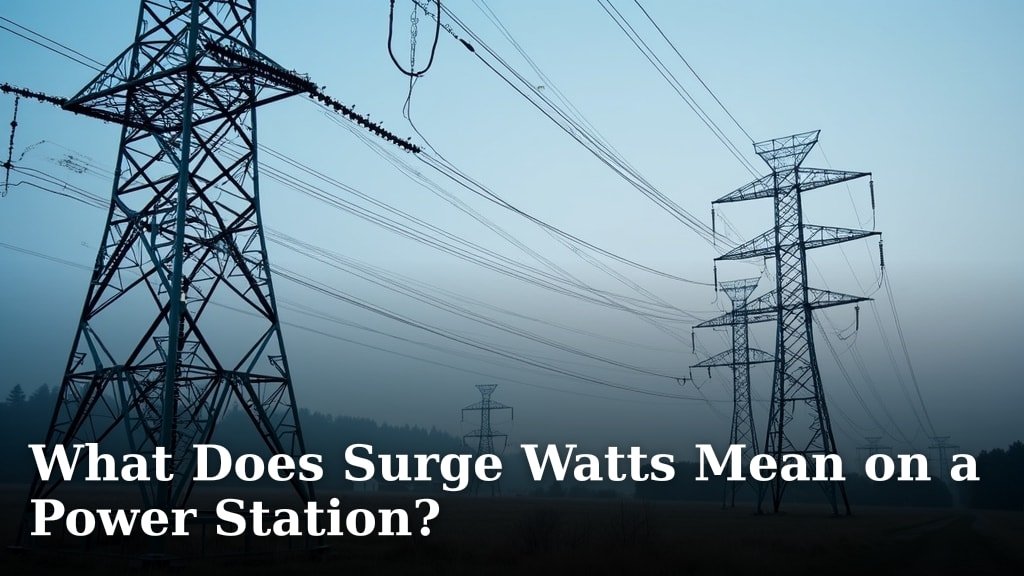 What Does Surge Watts Mean on a Power Station?