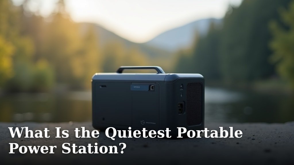 What Is the Quietest Portable Power Station?